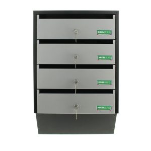 Cutie poștală Glory4 Argintiu/ Negru   600 x 385 x 140 mm 4,8 kg