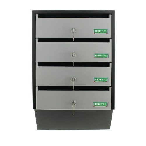 Cutie poștală Glory4 Argintiu/ Negru   600 x 385 x 140 mm 4,8 kg