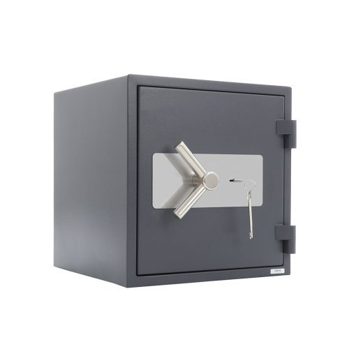 Seif certificat antiefractie antifoc Kronberg® ProFire GUARD 49 cheie 490x480x455 mm clasa 2 EN1143/60P