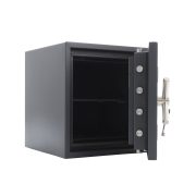 Seif certificat antiefractie antifoc Kronberg® ProFire GUARD 49 cheie 490x480x455 mm clasa 2 EN1143/60P