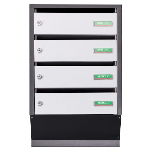 Cutie postala Glory SLIDE4 Argintiu/ Negru 650x400x145 mm 5,8 kg