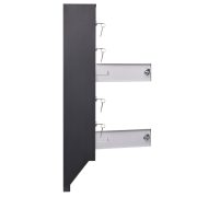 Cutie postala Glory SLIDE 6 Argintiu/ Negru  830x400x145 mm 7,6 kg