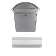 Cutie postala mare AOSTA set argintiu