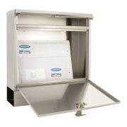 Cutie postala Hochhaus II cu suport ziare inox