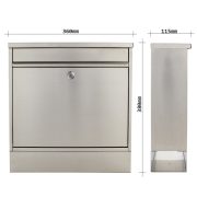 Cutie postala Hochhaus II cu suport ziare inox
