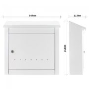 Cutie postala TREND alb