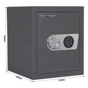 Seif certificat antiefractie Rottner® TOSCANA50 electronic 420x350x380 mm electronic EN1143/EN1