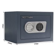 Seif certificat antiefractie Rottner® SAMOA26 electronic 270x370x280 mm EN1143/EN0