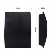 Cutie postala Harrow negru 