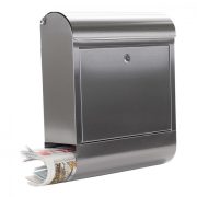 Cutie poștală Rondello INOX  cu suport ziare