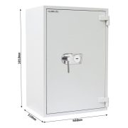 Seif antifoc si antiefractie Rottner Diamant Super Fire DO100 EN3 inchidere cheie