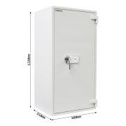 Seif antifoc si antiefractie Rottner Diamant Super Fire DO130 EN3 inchidere cheie