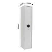 Dulap arme si munitie Rottner Yukon 5 S1 inchidere cheie gri deschis