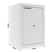 Dulap arme Rottner Yukon 40 S1 inchidere cheie gri deschis