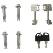 Dulap arme Rottner Yukon 40 S1 inchidere cheie gri deschis