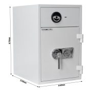 Seif certificat cu sertar Rottner D1-65 inchidere cheie
