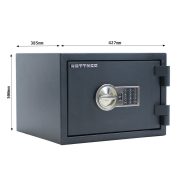 Seif Antifoc și Antiefracție Rottner Fire Hero 30 EN1 Închidere Electronică Antracit