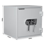 Seif antifoc si antiefractie Fire Master 50 EN2 inchidere cheie