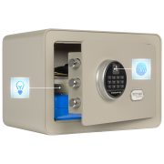 Seif mobilier Rottner Vintage Gri inchidere electronica si amprenta digitala