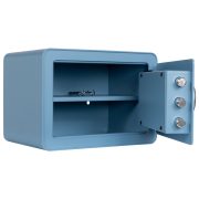 Seif mobilier Rottner Vintage Albastru inchidere electronica si amprenta digitala