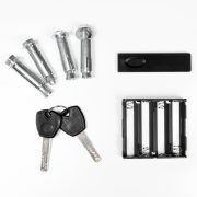 Seif mobilier Rottner Vintage Albastru inchidere electronica si amprenta digitala