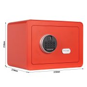 Seif mobilier Rottner Vintage Rosu inchidere electronica si amprenta digitala