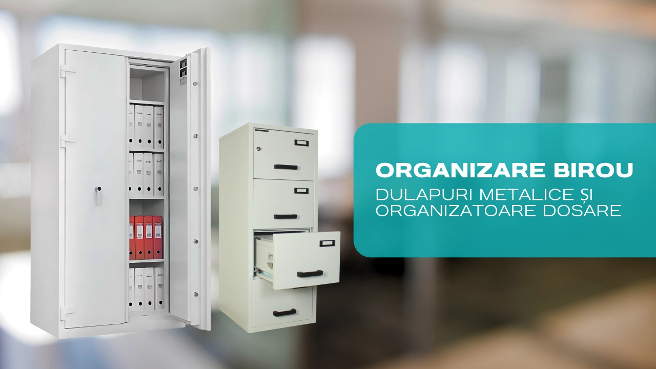 Organizare birou eficienta - Dulapuri si organizatoare dosare